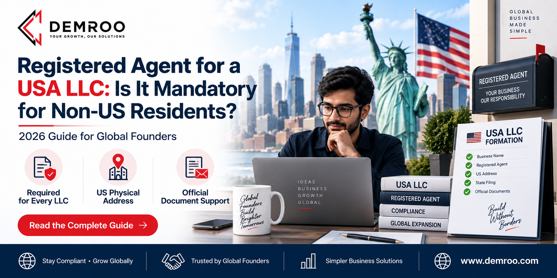 Registered Agent for a USA LLC: Is It Mandatory for Non-US Residents?