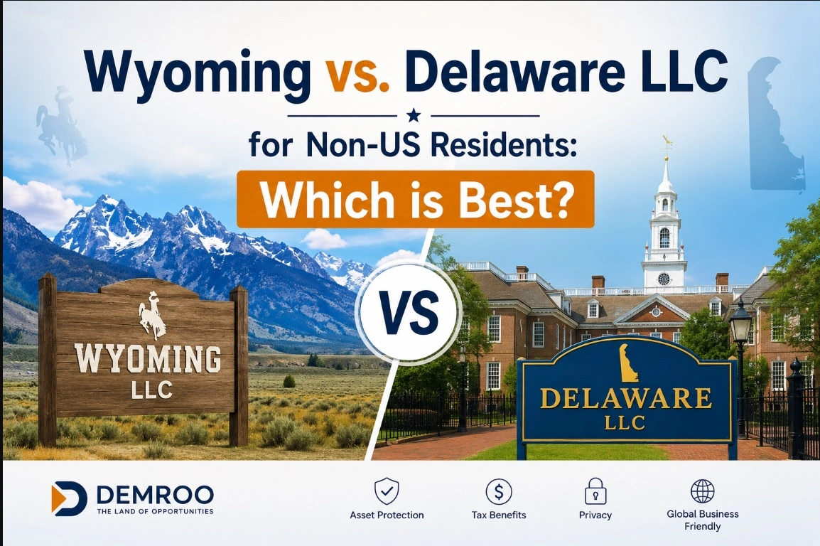 Wyoming vs. Delaware LLC for Non-US Residents: Which is Best?