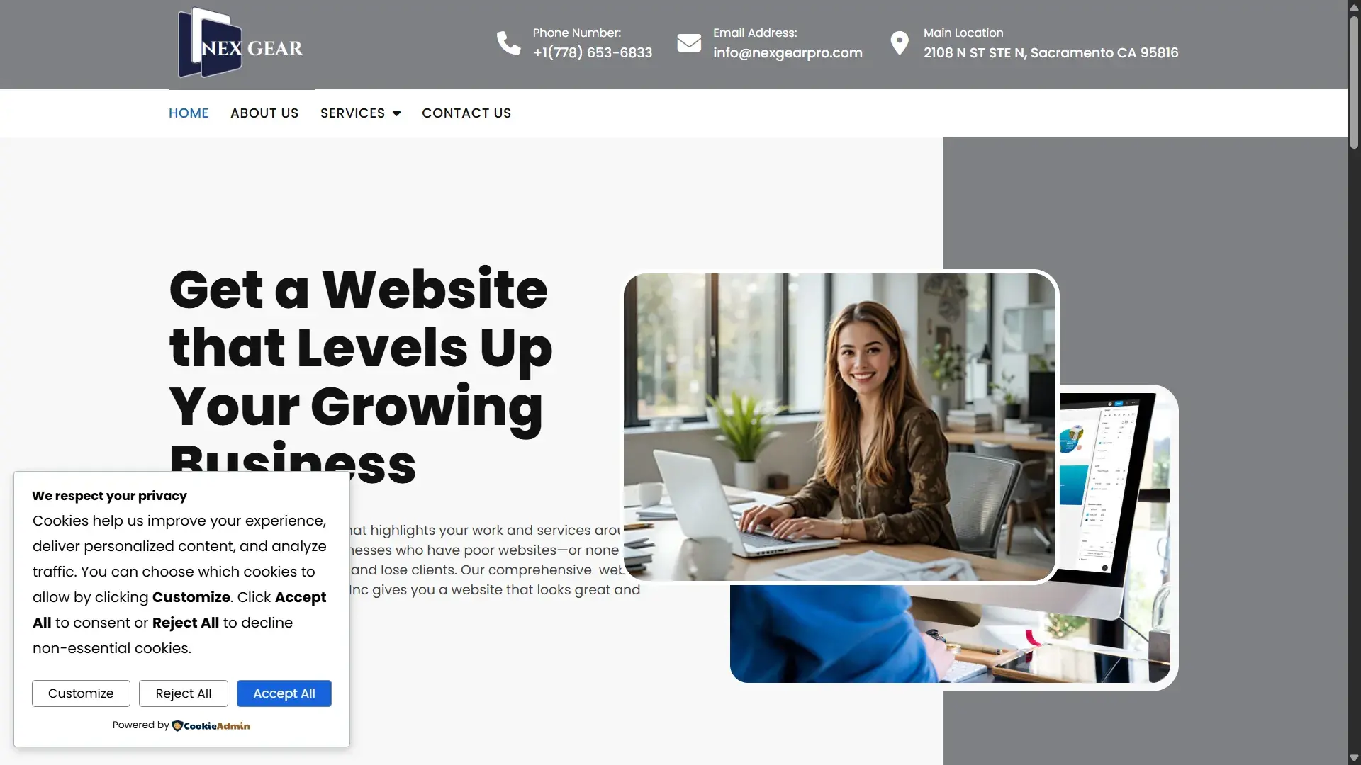 NexGear Pro – Business Website for Digital Growth