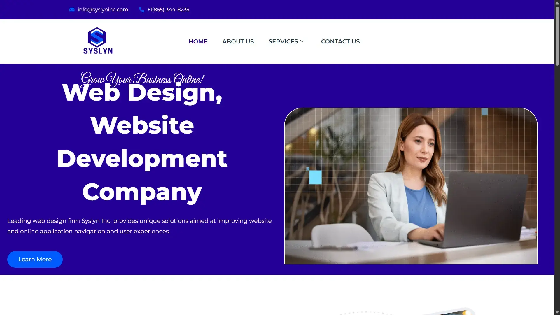 Syslyn Inc. – Scalable Business Website