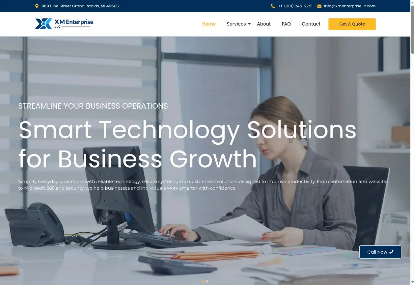 XM Enterprise LLC – Business Technology Website