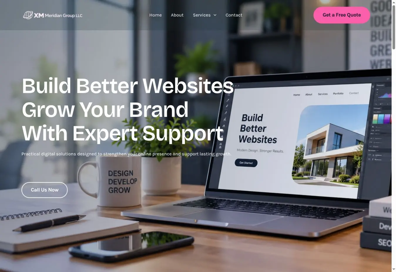XM Meridian – Digital Marketing & Web Solutions Website